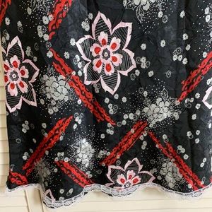 Elegant satin lace skirt